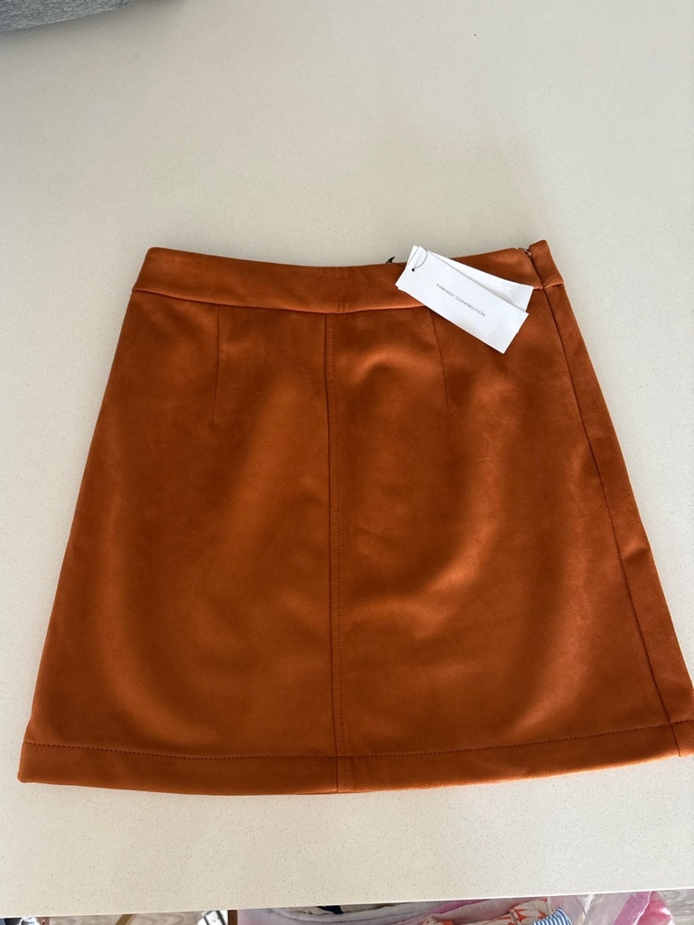 NWT French Connection Crolenda Faux Leather Miniskirt Size 6